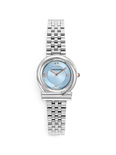 Ferragamo Gancini 28mm Watch In Silver
