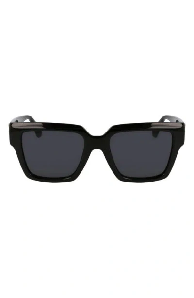 FERRAGAMO FERRAGAMO GANCINI 54MM RECTANGULAR SUNGLASSES