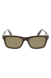 Ferragamo Gancini 54mm Rectangular Sunglasses In Brown