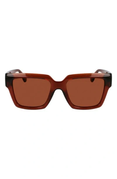 FERRAGAMO FERRAGAMO GANCINI 54MM RECTANGULAR SUNGLASSES