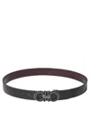 FERRAGAMO SALVATORE FERRAGAMO GANCINI ADJUSTABLE AND REVERSIBLE BELT