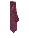 Ferragamo Gancini And Hearts Printed Ada Silk Tie