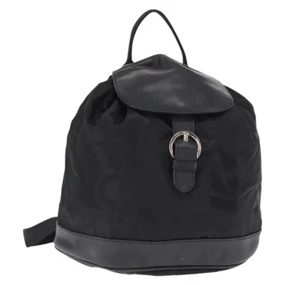 Pre-owned Ferragamo Gancini Backpack Nylon Nylon Backpack Bag () In Black