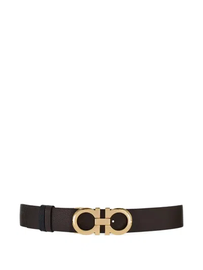 Ferragamo Gancini Belt In Brown