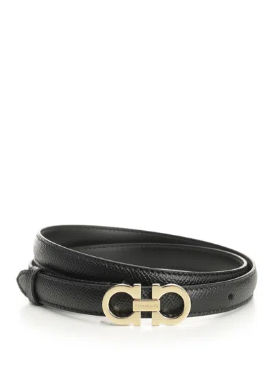 Ferragamo Gancini Belt In Black