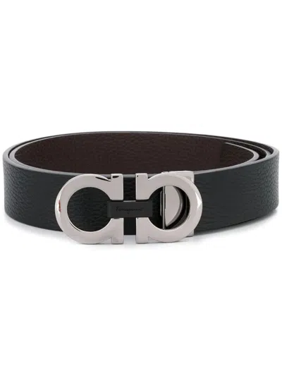 Ferragamo Gancini Belt In Green