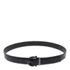 Ferragamo Gancini Reversible Leather Belt In Black