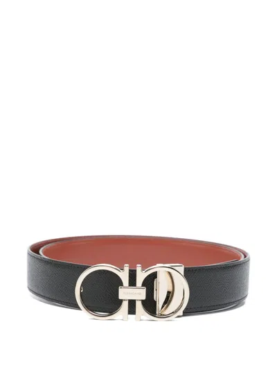 Ferragamo Gancini Belt In Black