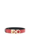 Ferragamo Gancini Belt In Red