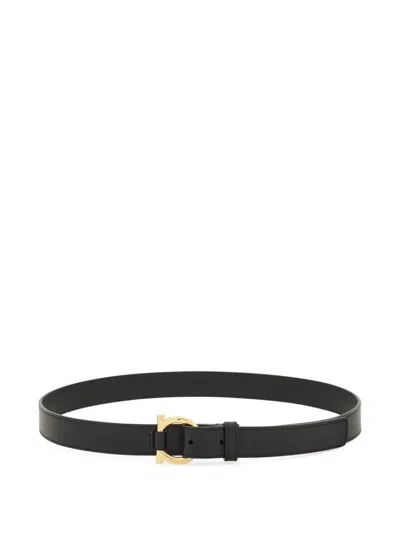 Ferragamo Gancini Belt In Black