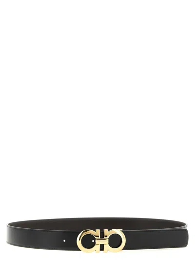 Ferragamo Gancini Belt In Black