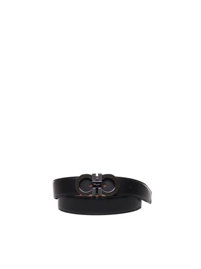 Ferragamo Gancini Belt In Black