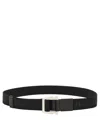 Ferragamo Gancini Adjustable Belt In Black