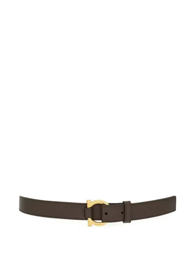 Ferragamo Gancini Belt In Brown
