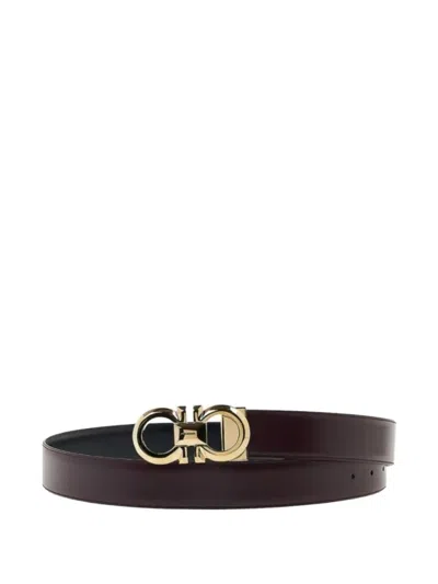 Ferragamo Gancini Belt In Brown