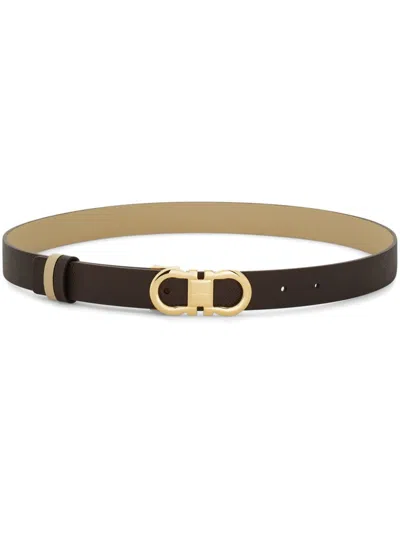 Ferragamo Gancini Belt In Brown
