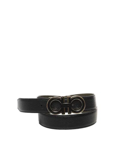 FERRAGAMO GANCINI BELT IN CALFSKIN