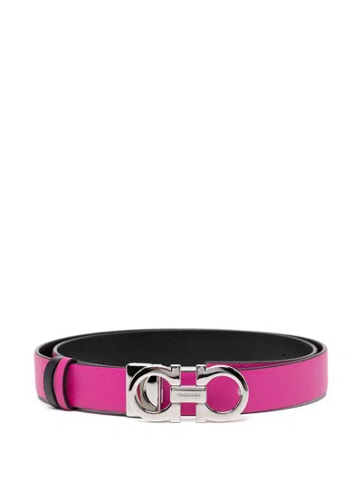 Ferragamo Gancini Belt In Pink