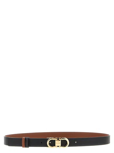 Ferragamo Gancini Belts Multicolor In Black