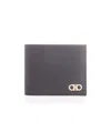 Ferragamo Gancini Bi-fold Wallet In Black