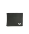Ferragamo Revival Double Gancio Bicolor Wallet In Black