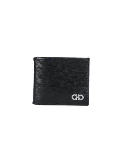 Ferragamo Gancini" Bifold Wallet Black