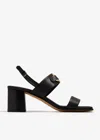 Ferragamo Sandals Block Heel Gancini Buckle