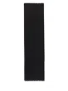 Ferragamo Fringed Edges Textured Pattern Scarf In Black