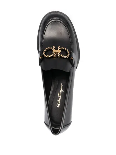 FERRAGAMO FERRAGAMO GANCINI BLOCK HEEL PUMPS