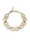 Ferragamo Crystal Embellished Gancini Bracelet