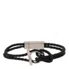 Ferragamo Gancini Braided Leather Bracelet