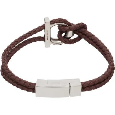 Ferragamo Gancini Bracelet In Brown