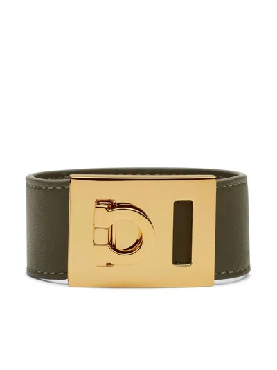 Ferragamo Gancini Bracelet - Mis 15 In Black