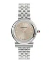 Ferragamo Gancini Bracelet Watch With Grey Sunray Dial