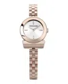 Ferragamo Gancini Bracelet Watch In Gold