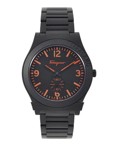 Ferragamo Gancini Bracelet Watch In Black