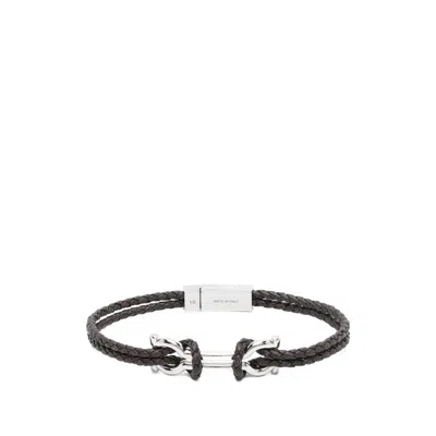 Ferragamo Gancini Braided Bracelet In Gold
