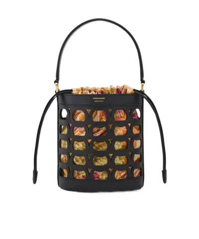 Ferragamo Gancini Bucket Bag (xs) In Pink