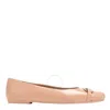 Ferragamo Gancini Buckle Ballet Flats In Pink