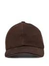 Ferragamo Gancini-buckle Baseball Cap In Brown