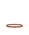 Ferragamo Gancini Buckle Belt In Brown