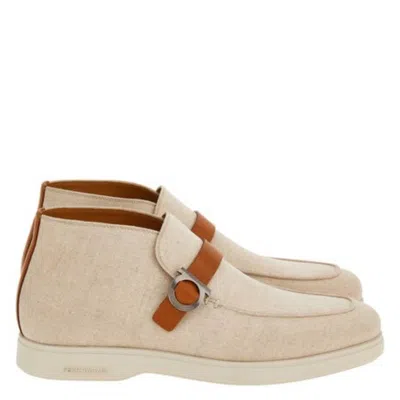 Ferragamo Gancini Buckle Desert Boots In Multi