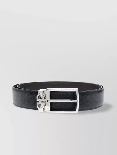 Ferragamo Gancini Buckle Leather Belt
