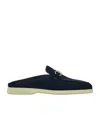 Ferragamo Gancini Buckle Loafer Mule In Black