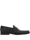 Ferragamo Gancini-buckle Loafers In Black