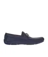 Ferragamo Gancini-buckle Loafers In Black