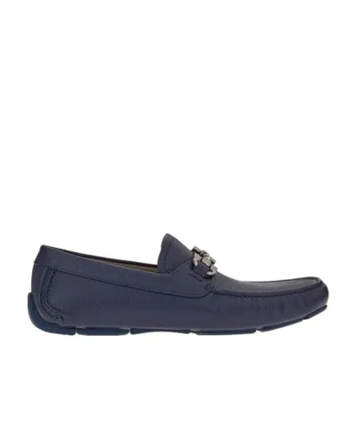 Ferragamo Gancini-buckle Loafers In Black