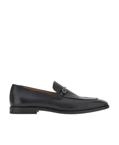 FERRAGAMO FERRAGAMO GANCINI-PLAQUE SLIP-ON LOAFERS