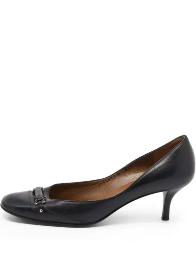 Pre-owned Ferragamo Gancini-buckle Pumps