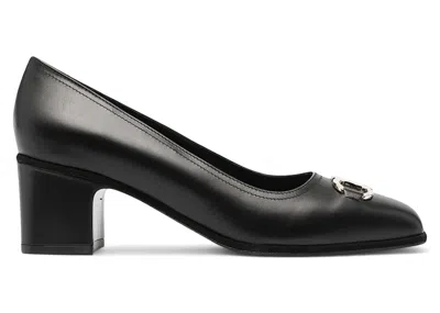Pre-owned Ferragamo Gancini Buckle Pumps (women's) Sneakers In Black